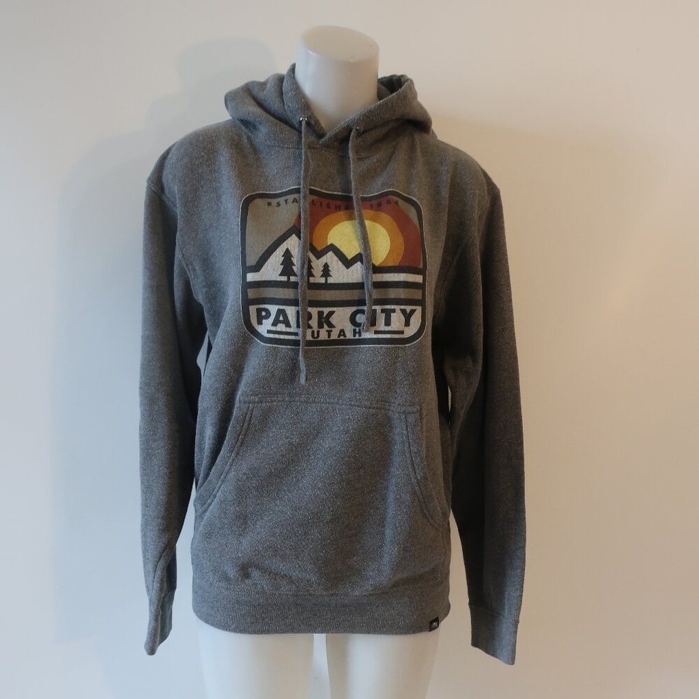 Mens Techstyles Gray "Park City, Utah" Hoodie S